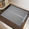 Table Mats Non-slip Sink Mat Design Flexible Silicone Dish Drying Heat Resistant Draining Board Eco-friendly For Home