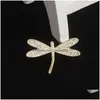 Broches, broches mignon libellule pour femmes luxe plaqué or animal broche broche cor bijoux bal accessoires de mariage drop livraison dhg7n
