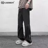 Männer Hosen LUZHEN Stilvolle High Street Wasserdichte Design Casual 2024 Frühling Mode Bein Split Gerade Hosen LZ2202