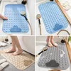 Bath Mats TPE Bathroom Non-slip Mat Household Shower Room Water-proof Massage Sucker