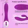 Andra massageföremål G-punkt Strong False Penis Kvinnlig livlig dubbelvibrationsklitoris stimulering Vaginal massager för kvinnliga massagers vuxna sexleksaker Q240329