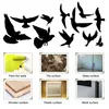 Window Stickers Alarm Anti Collision Easy Apply Party PVC Glass Bird Shape Living Room Decals Static Cling Sticker Home Decor DIY Bedroom