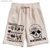 Heren shorts Suicide Boy Rap Hip-Hop Music Shorts Katoenen broek Mens Pants Q240329