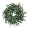 Flores decorativas grinalda de videira artificial planta decoração porta pendurado guirlanda de natal pingente natural decoração de cena realista