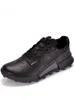 Casual Shoes Outdoor Mens Cyning Running Antiskid Platform Low Cut äkta läder sportvattentät jogging fitness sneakers