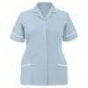 Solid Color Women's Operating Room Nurse Uniform Topps Kort ärm Workwear V-ringning Medicinska toppar T-shirt Clinic Scrubs Tops O5RH#