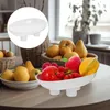 Ensembles de vaisselle Snack Serve Assiette plate à fruits Apéritation en céramique pour la cuisine