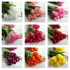 10st. Real Touch Tulip Artificial Flower High Quality Tulip Artificial Bouquet Fake Flower for Wedding Home Garden Decor 240322