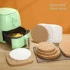 Outils de cuisson 100 pièces rond/carré Double face Silicone huile papier Barbecue four papiers antiadhésifs résistant à l'huile gâteau Pan Liner