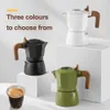 150ml Double Coffee Pot for 3 Persons Espresso ction Moka Outdoor Brewing High Temperature Coffeeware Teaware 240318