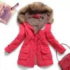 Primavera Autunno Giacca invernale da donna 2024 di spessore caldo con cappuccio Parka Mujer Cott cappotto imbottito 3XL giacca casual sottile femminile E9Qr #