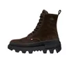 Desgaste de ondas resistentes Botas sola homens com plataforma de caixa Sapatos masculinos aumentam mais o designer de luxo de luxo Scarpe Walk Walk Walk Out Outdoor