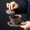 Set da tè 6 persone Set da tè cinese Semi automatico di lusso in ceramica portatile pomeriggio vintage Juego De Te stoviglie AB50TS