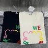 24ss merk luoewee's nieuwe designer kleding korte mouw Tee ademend comfortabele OS losse versie van dames T-shirts