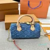 designera Borsa a tracolla Portafoglio blu Tela Porta cuscino piccolo Tela multicolore Portafogli lunghi Borsa porta carte Borsa antipolvere