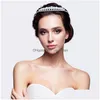 Bijoux de cheveux de mariage Diadèmes de mariée de mode pour femmes cristal goutte d'eau coiffure accessoires de bal dames fête d'anniversaire cadeau livraison Dhfek