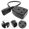 Hooks C14 Connector Power Adapter Wire Iec Cable Extension Cord For Monitors 3-pin Converter