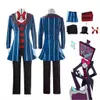 Hazbin Cosplay Hôtel Vox Cosplay Costume Uniforme Costume Outfit Hommes Halen Carnaval Costumes De Noël Bleu Rouge Costume Cosplay l0ye #