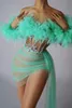 Новое поступление, женские платья для выпускного вечера с блестками и бабочкой, мятно-зеленые короткие платья для выпускного вечера 2024 с боковым шлейфом Xinshen t085 #