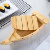 Dijkartikelen stelt Sushi Boat Party Appetizer Server Sashimi Holder Wooden Tray Decorate Serving Display Decorate