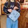 Sacos cosméticos estilo japonês saco de veludo mulheres bolsas bolsas smiledots organizador de maquiagem armazenamento meninas lápis caso