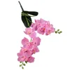 Decorative Flowers Realistic Floral Decoration Light And Soft Artificial Butterfly Orchid Bouquet For Bookstores Cafe Stores