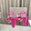 2024 최고 품질의 섹시한 여자 파티 웨딩 신발 패션 하이힐 10cm 상자