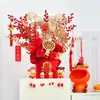 VASES FAKE FLOWER RED FORTUNE FROUT COLOTS BACKET VASE SET HOME STORE FRINGISHISHING CROFFS WEDDING ONGEAR OPENGY YEAR装飾装飾