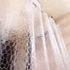 Rideaux de douche imperméables 3D Transparent Cube d'eau EVA rideau avec crochets pour la décoration de la maison accessoires de salle de bain