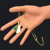 Country Algeria Map & Flag Pendant Necklace Gold Color Trendy Jewelry Maps of Algeria Ethnic Gifts Bijoux Femme2726