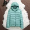 Plus Tamaño 5XL 6XL 7XL Chaquetas Puffer Femeninas 2023 Nuevo Otoño e Invierno Ligero Resistente al agua Packable Woemn Abrigos Cálidos V2uJ #