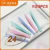 Rietjes 1/2/3PCS langdurige Duurzaam Pincet Elleboog/recht Uiteinde Voor Nail Stickers multifunctionele Tang Art Tool