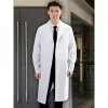 cappotto Laboratorio College Chimica Infermiera Tuta Camice bianco Donna Lg-maniche lunghe Uniforme da medico Maschile Maniche corte Dottore Lab d7Xo #