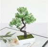 Decorative Flowers Garden Arrangement Ornaments Plastic Plants Bonsai Small Tree Pot Fake Plant Potted Flower Home Room Table Decoration