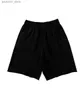 Herren-Shorts, dicke Herren-Shorts aus Baumwolle, 380 g, Fitness-Shorts, Fitness, Jogging, Fitnessstudio, graue Herren-Shorts, schwarze Reißverschlusstaschen, Q240329