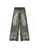 Y2K Jeans con cuciture distrutte Jeans da uomo neri Jeans stile gotico Street Trend Abbigliamento Pantaloni larghi a gamba larga allentati Autunno Ragazzi G6J4 #