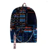 Backpack Classic Novelty Electronic Chip Student School Bags Unisex 3D Print Oxford Waterproof Notebook Multifunction Travel Backpacks