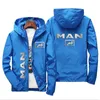 2022 Merk Herfst Winter Hoodie Heren Vrachtwagen Man Auto Merk Logo Print Heren Zip Jas Heren Hoodie en Sweatshirt Casual Jas U5V1 #