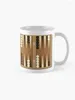 Mugs Backgammon Board Coffee Mug Original Breakfast Cups Anpassningsbara