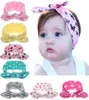 Filles Dot Bowknot imprimer bandeaux floraux nouveau-né infantile enfants oreilles de lapin élastiques bandes de cheveux bébé chapeaux entier Mix7177638