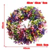 Decorative Flowers High Quality Gypsophila Wreaths Weddings Garlands Spring Colorful For Front Door Home Decor Natural Parties