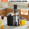 Meyve meyveleri Vevor Juicer 850W Motor Santrifüj Meyvacısı Kolay Merkezi ve Sebzeler İçin Büyük Ağızlı Santrifüj Meyvacıyı Temizlenmesi Kolay2403