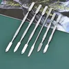 1pce/ rostfritt stål Dual Heads Makeup Toner Spatula Mixing Stick Foundation Cream Mixing Tool Cosmetic Make Up Tool