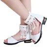 Zapatos de niña Sandalias Zapato para niños Sandalias para niños Moda de verano Chicas Princesa Zapato Suela suave Zapatos romanos Sandalias para estudiantes para niñas 240321