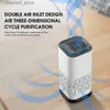 Air Purifiers Portable air purifier home car air purifier HEPA filter low noise air purifier desktop formaldehyde granite PM2.5 dustproof USBY240329