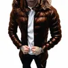 2023 LG Sleeve Parka Jacket Casual Windproof Wyściełany Puffy Offiearfur Hood Men Winter Solid Solid Outs Streetwear S6by#