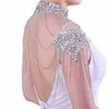 Youlapan Tassel Chain Shoulder Strap For Bride Shawl Wedding Cape Jewelry Rhineste Wedding Accores Brudhalsband SG01 K1YL#