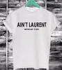 2024 Zomer Vrouwen T-shirt Is Niet Letters Print Katoen Casual Grappige T-shirt Zwart Wit Korte Mouw Slanke Sexy T-shirt S-3XL