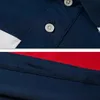 Stripe Polo Shirt Mężczyźni Duży rozmiar 6xl krótkie koszule polo z krótkim rękawem Summer oddychający kolor kontrastowy bawełniane blaty plus 5xl 6xl 240318