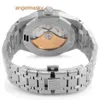 AP Iconic Wristwatch Royal Oak Series 15450ST OO.1256ST.01 White Plate Precision Steel Mens Sports Machinery Watch